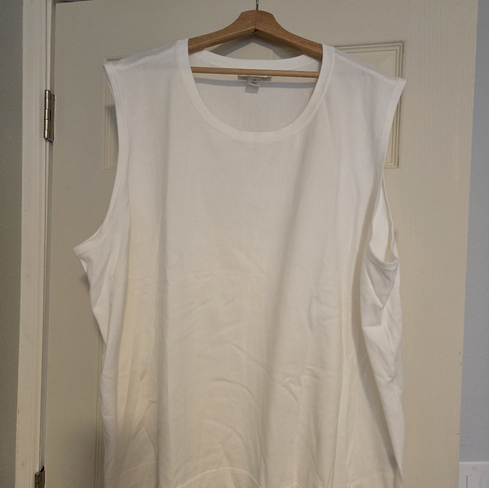 White Sleeveless Top